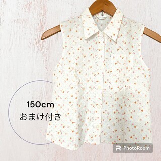 ユニクロ(UNIQLO)の子供服　花柄ノースリーブ(Tシャツ/カットソー)
