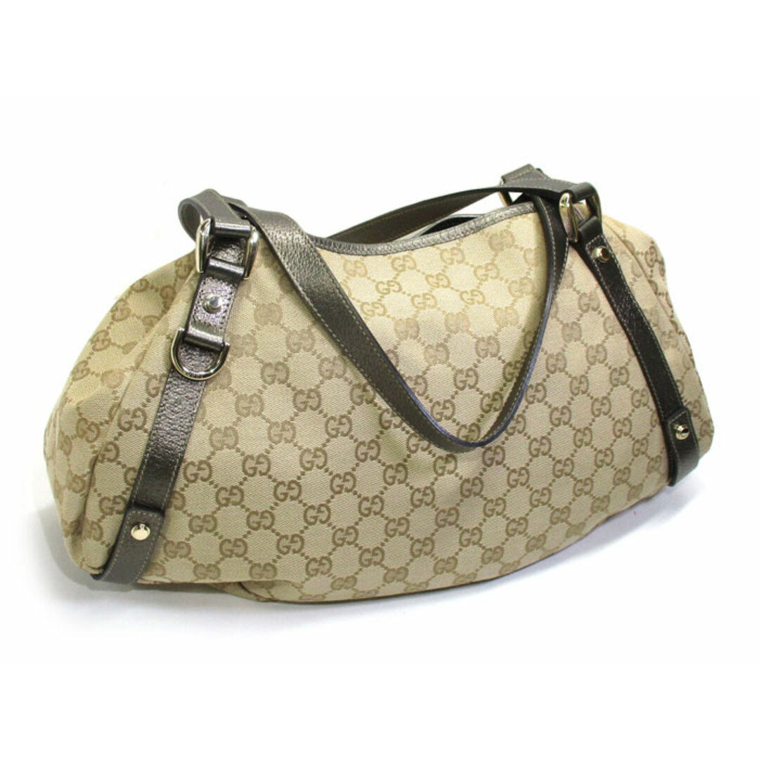 GUCCI アビーライン ショルダーバッグ GGキャンバス レザー ベージュ GUCCI アビーライン ショルダーバッグ GGキャンバス レザー ベージュ