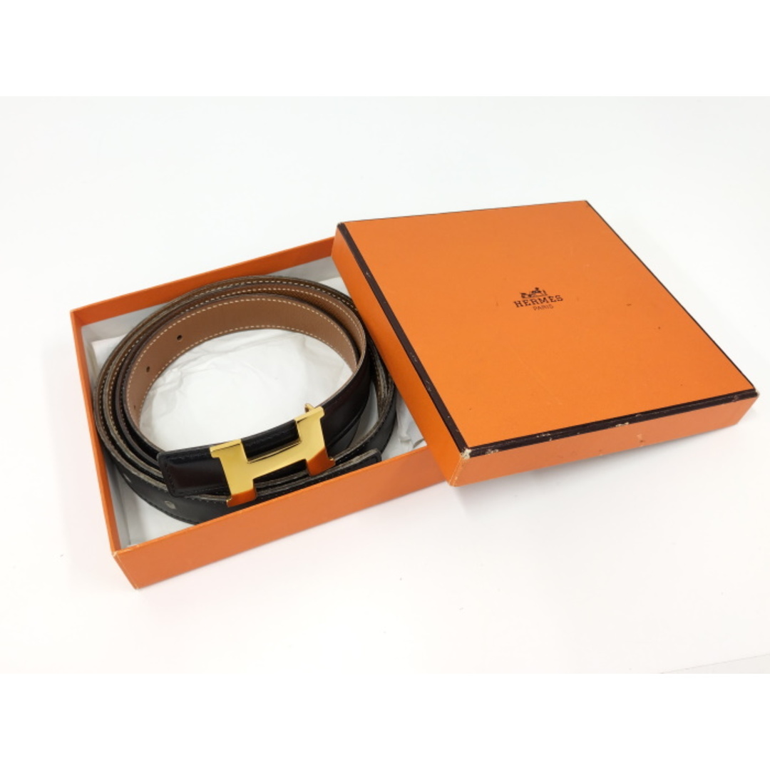 HERMES - HERMES コンスタンスベルト Hバックル レザー ブラック HERMES - HERMES コンスタンスベルト Hバックル レザー ブラック