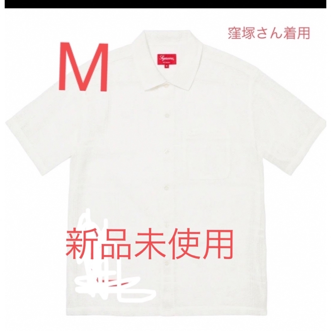 定価以下supreme Mesh Stripe S/S Shirt Mサイズ - シャツ