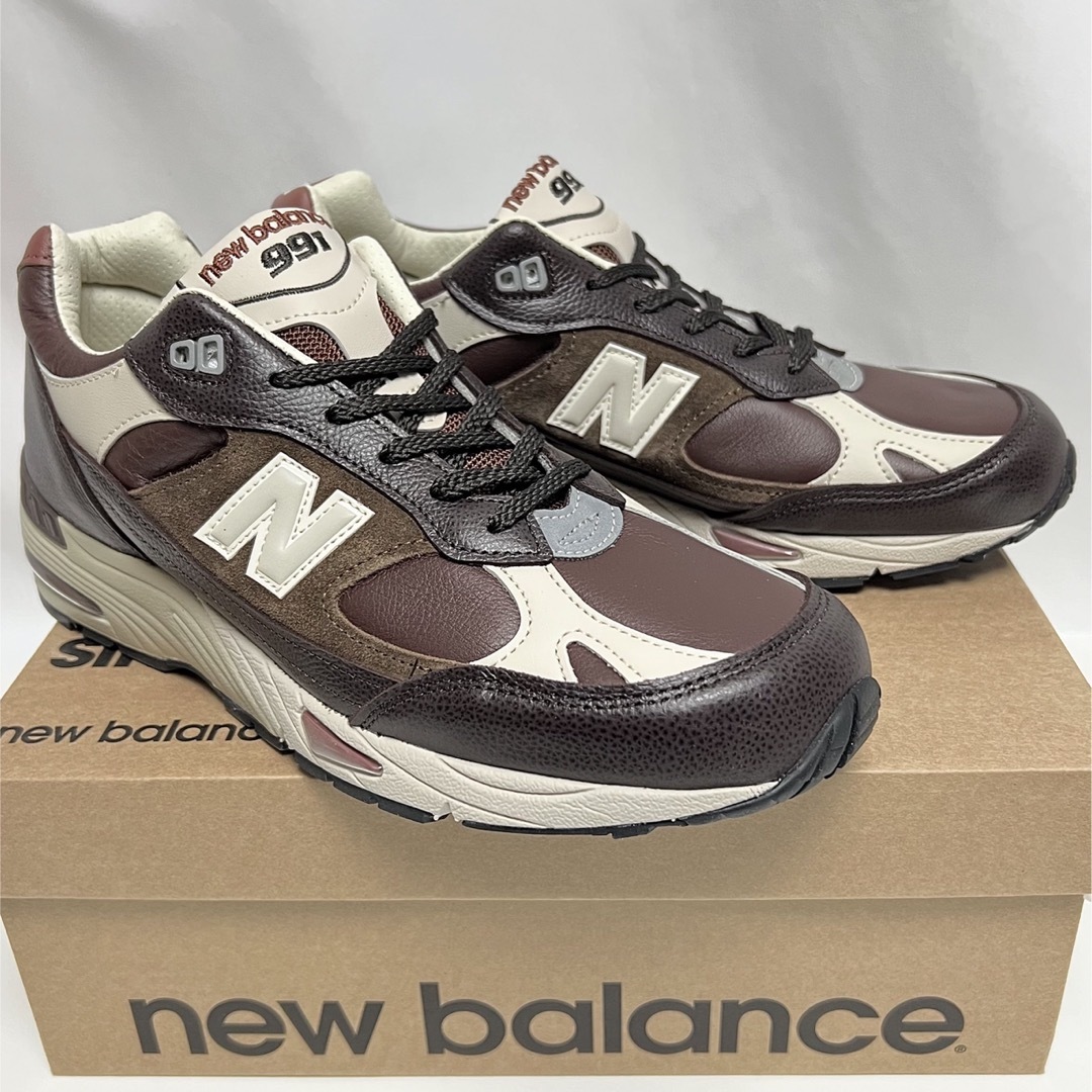 27.5 ニューバランス 英国製 オール レザー 991 NEWBALANCE