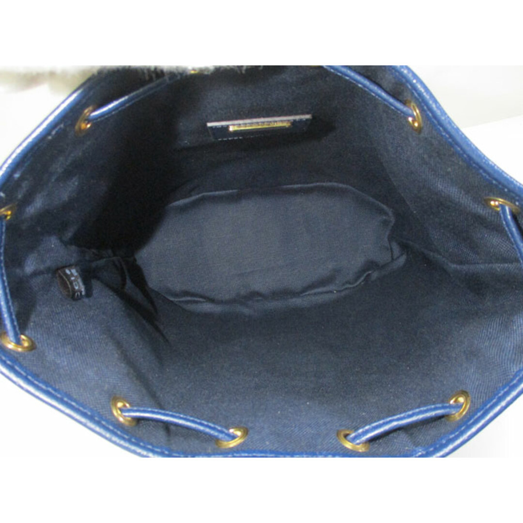 Gucci(グッチ)のGUCCI ミニ バケットバッグ 巾着型 ショルダーバッグ PVC レザー レディースのバッグ(ショルダーバッグ)の商品写真