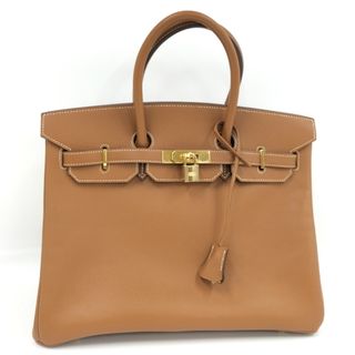 エルメス(Hermes)のHERMES バーキン35 ハンドバッグ クシュベル ブラウン □G刻印(ハンドバッグ)