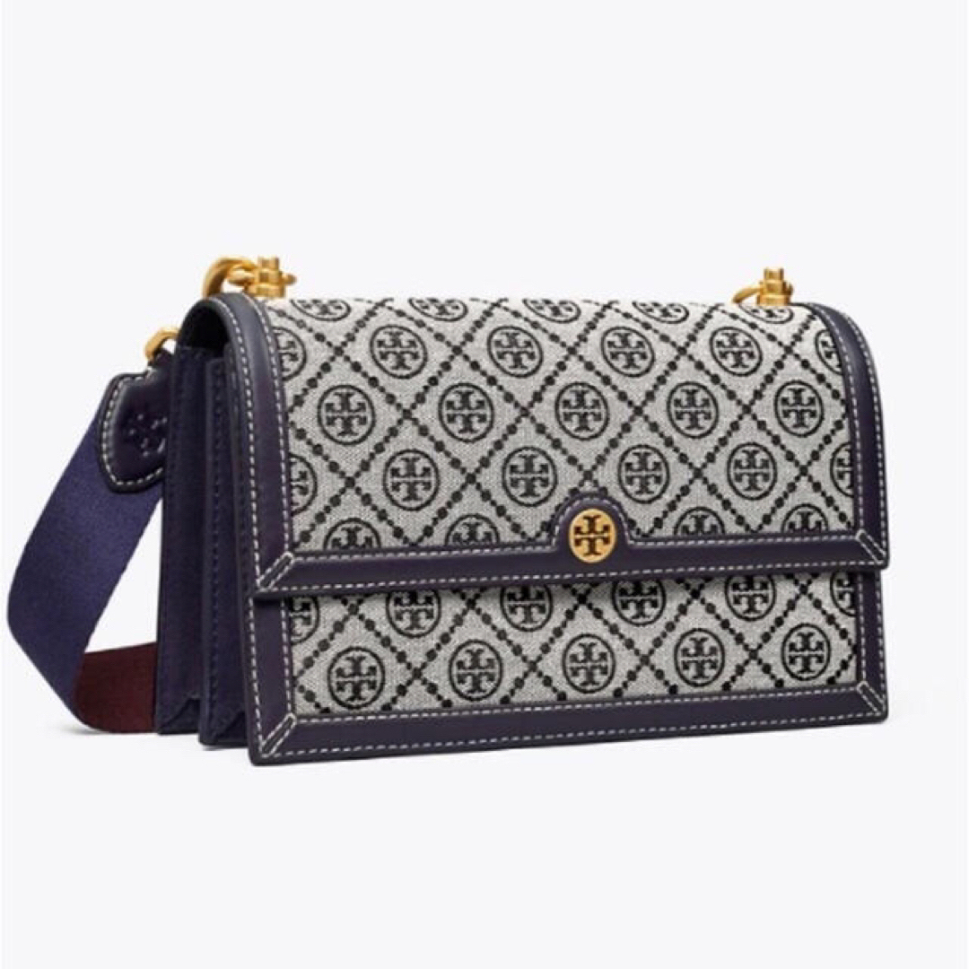 Tory Burch(トリーバーチ)のトリーバーチ  Tモノグラム　ジャガード　ショルダーバッグ レディースのバッグ(ショルダーバッグ)の商品写真