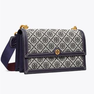 トリーバーチ(Tory Burch)のトリーバーチ  Tモノグラム　ジャガード　ショルダーバッグ(ショルダーバッグ)