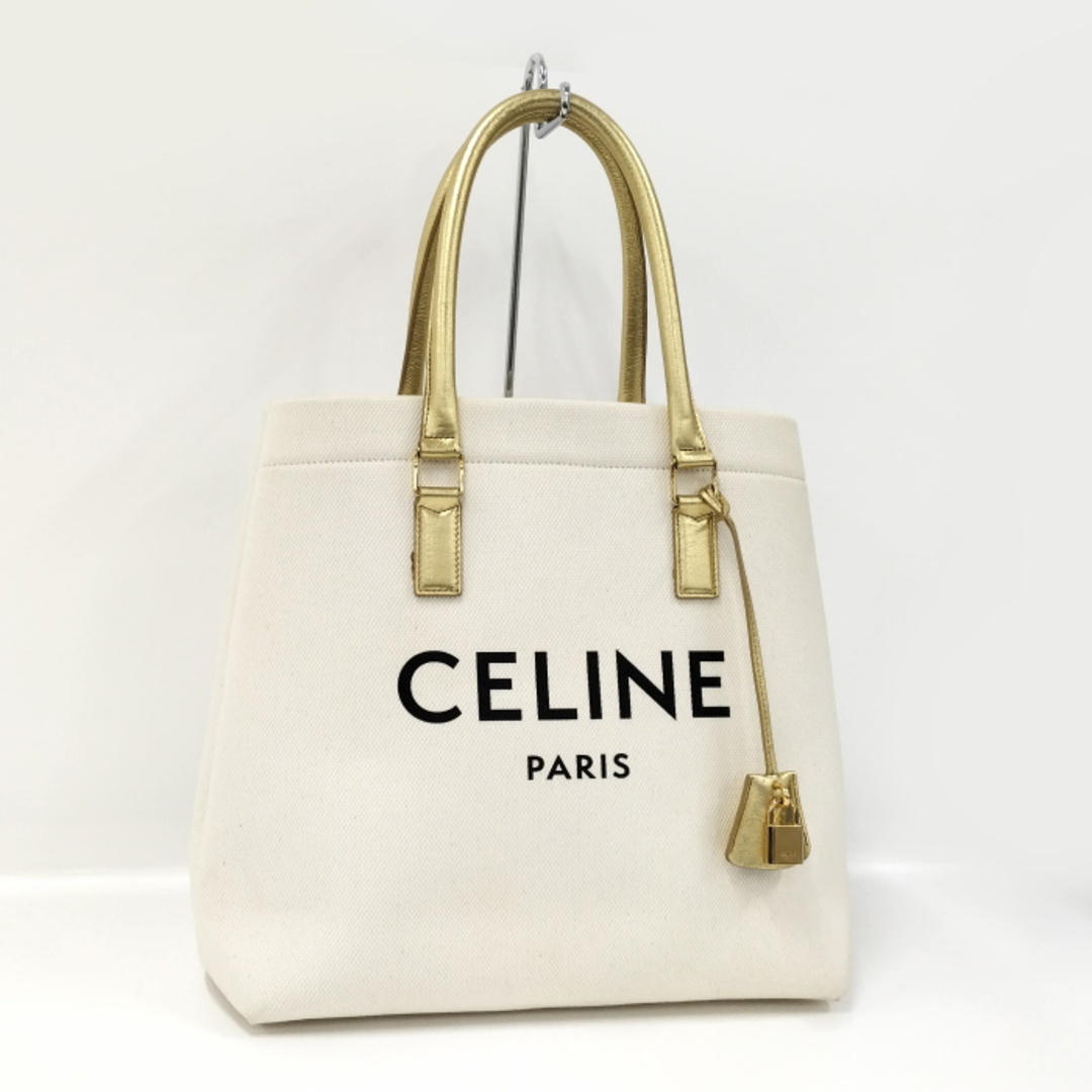 CELINE ホリゾンタル カバ トートバッグ キャンバス ホワイトキャンバスサイズ