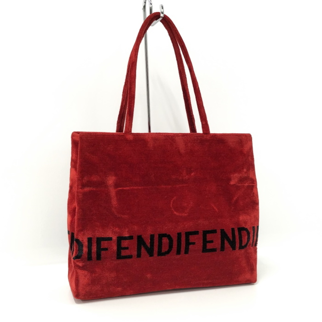 FENDI - FENDI トートバッグ ベロア レッドの通販 by サカイの FENDI - FENDI トートバッグ ベロア レッドの通販 by サカイの