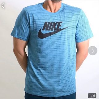 ナイキ(NIKE)のNIKE ナイキ　メンズ　半袖Tシャツ　トップス　ブルー　青　ロゴT 夏(Tシャツ/カットソー(半袖/袖なし))