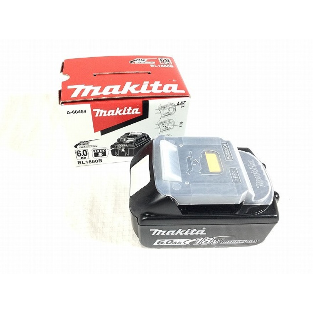 ☆品 3個セット☆makita マキタ 18V 6.0AHバッテリー BL1860B リチュウム電池 純正バッテリー 残量確認 急速充電対応 69386