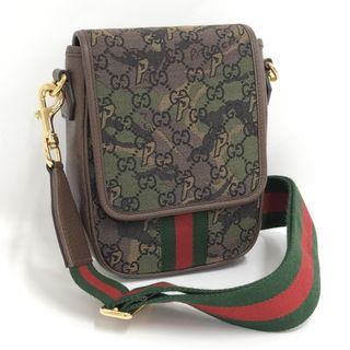 グッチ(Gucci)のGUCCI ショルダーバッグ シェリーライン GGキャンバス カモフラージュ(ショルダーバッグ)