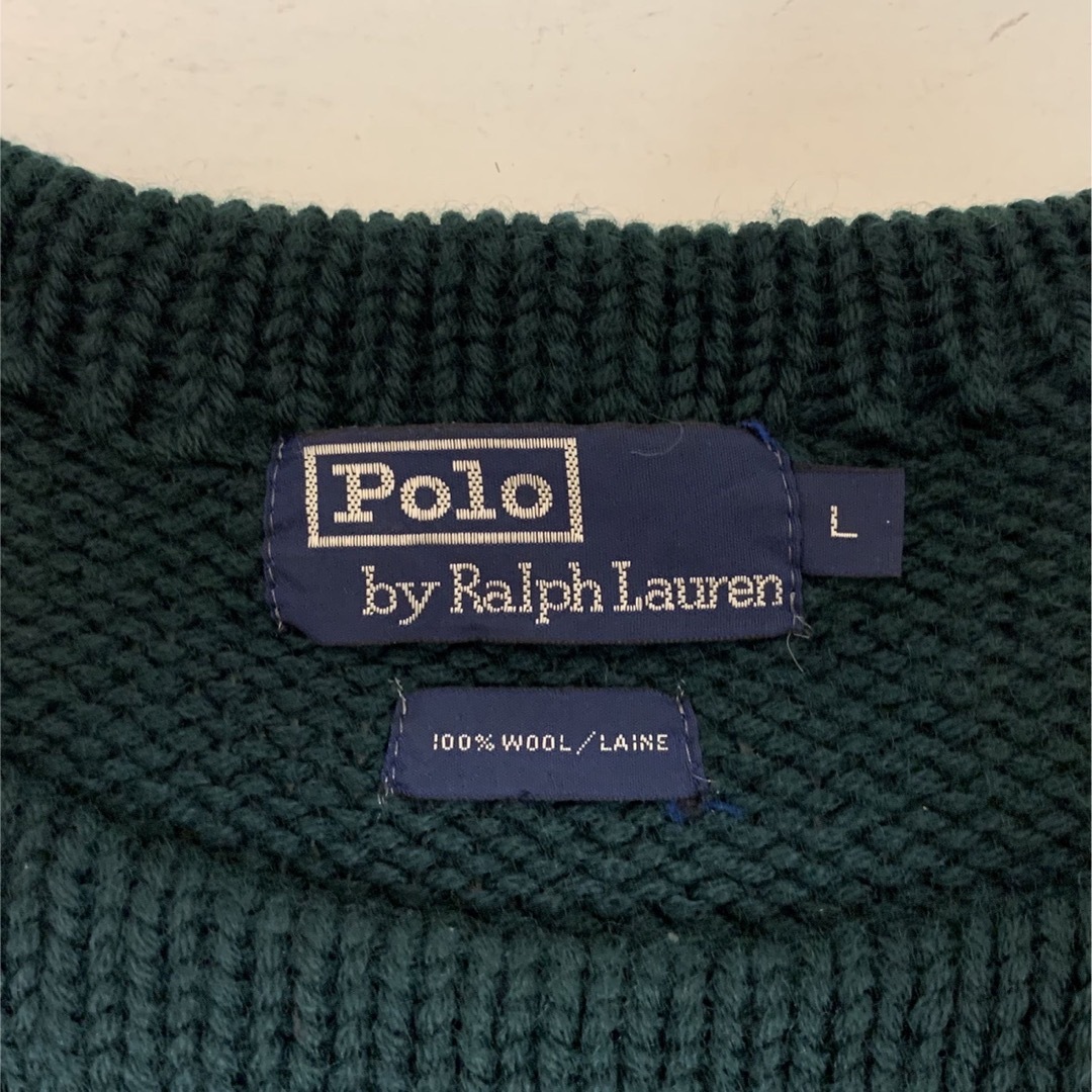 POLO RALPH LAUREN - POLO RALPH LAUREN VINTAGE ウールニット ダーク