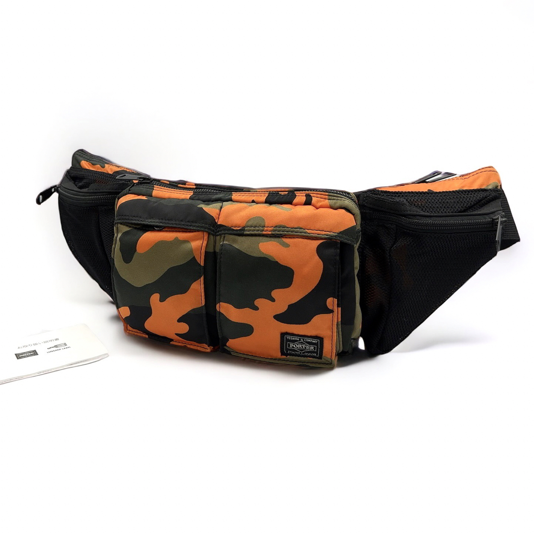 メンズPORTER ポーター PS CAMO ウエストバック ウッドランドオレンジ