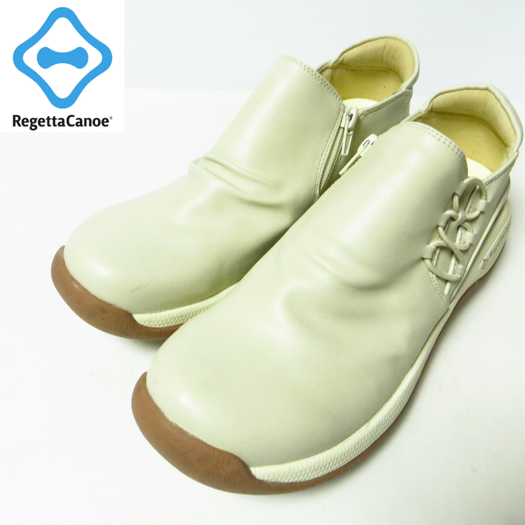 Regetta Canoe - 極美品 リゲッタカヌー スリッポンシューズ サイドジップ 約24～24.5㎝