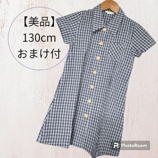 ユニクロ(UNIQLO)の【美品】ギンガムチェックワンピース(ワンピース)