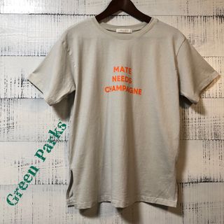 グリーンパークス(green parks)の未使用 Green Parks ブロックロゴTシャツ ライトグレイ Free(Tシャツ(半袖/袖なし))