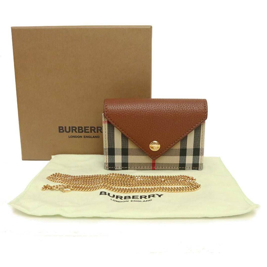 BURBERRY - バーバリー ヴィンテージチェック チェーンウォレット 斜め