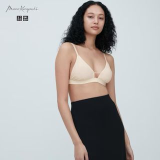 ユニクロ(UNIQLO)のかすみん様専用　新品　ユニクロ　マメ　コラボ　ワイヤレスブラ（シアー）L(ブラ)