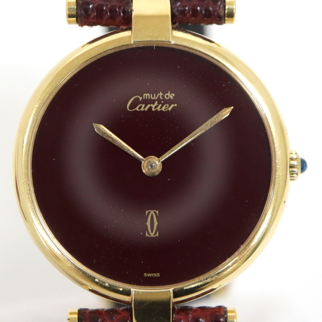 Cartier(カルティエ)の【Cartier】カルティエ マスト ヴァンドーム レディースウォッチ クオーツ 925 リザード/ok01467kw メンズの時計(腕時計(アナログ))の商品写真