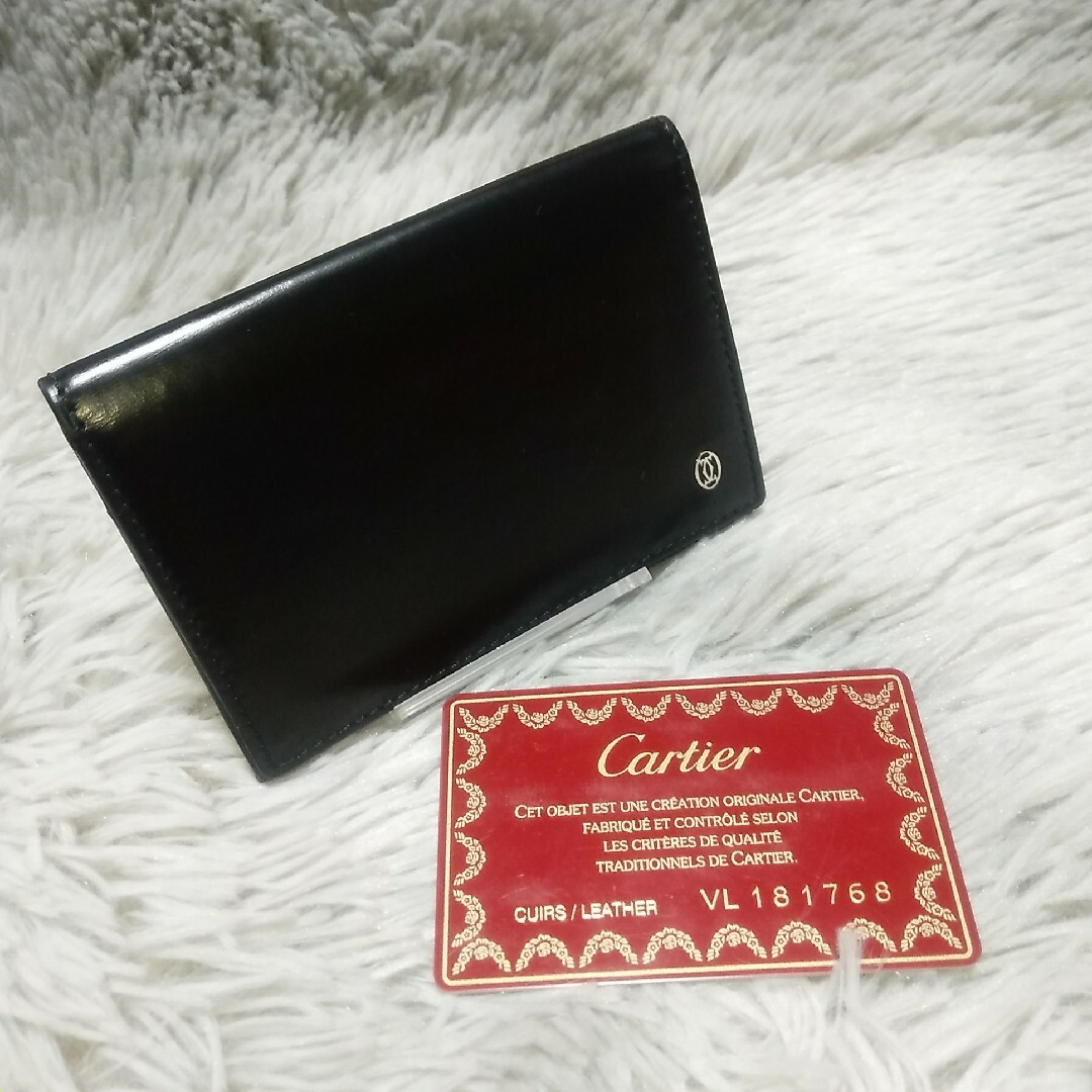 Cartier - 【美品】Cartier 名刺入れ カードケース パシャ レザー 定期