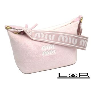 ミュウミュウ(miumiu)の■美品■　ミュウミュウ ハンド バッグ ウール ピンク 5NE841 【11672】(ハンドバッグ)