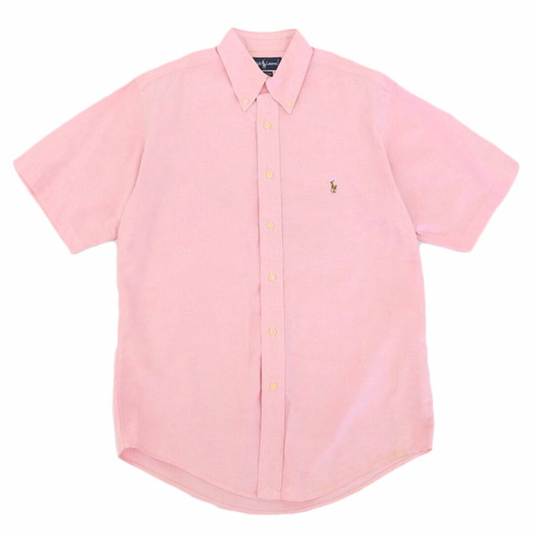 POLO RALPH LAUREN(ポロラルフローレン)のラルフローレン Ralph Lauren オックスフォード ボタンダウンシャツ コットン ピンク キッズ ボーイズ size15 1/2 20 1/2  Y00608 キッズ/ベビー/マタニティのキッズ服男の子用(90cm~)(Tシャツ/カットソー)の商品写真