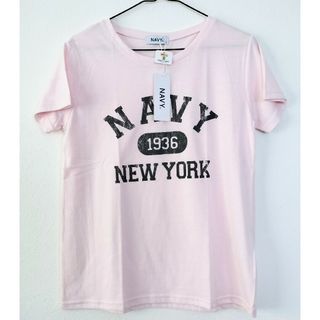 ネイビー(NAVY)の未使用★NAVY レディース Tシャツ M ピンク(Tシャツ(長袖/七分))