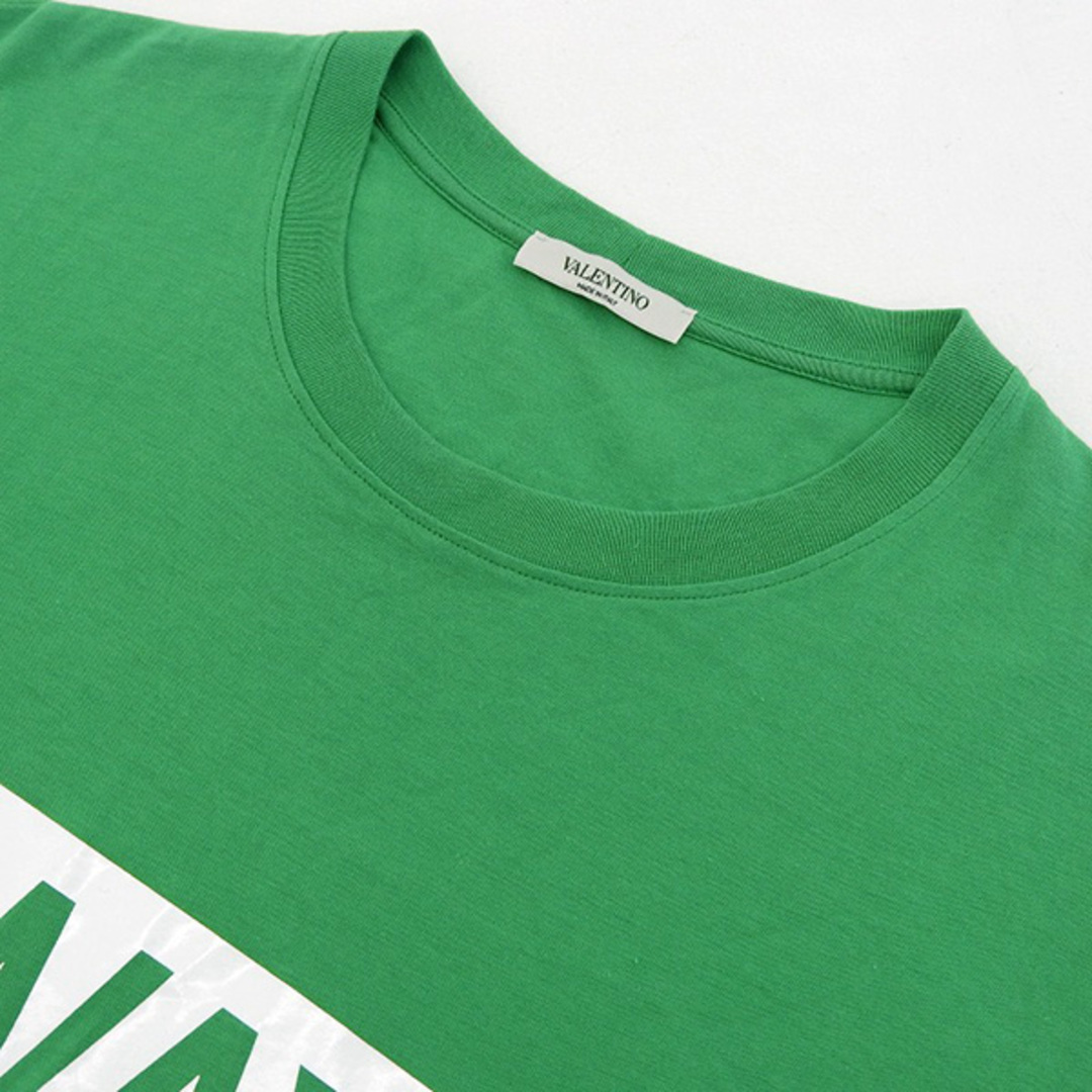 美品 ヴァレンチノ VALENTINO コットン Tシャツ メンズ 緑 sizeS Y01041