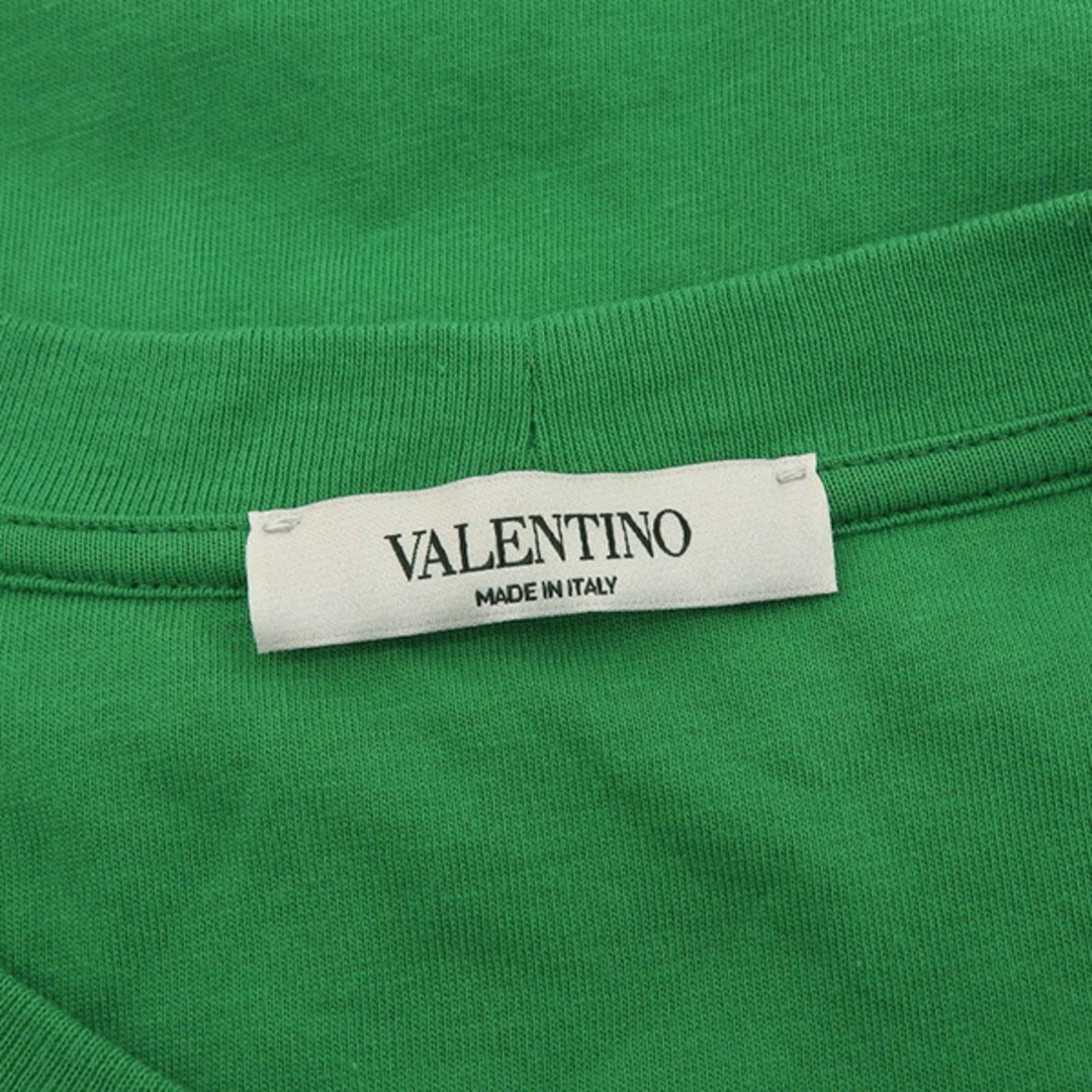 美品 ヴァレンチノ VALENTINO コットン Tシャツ メンズ 緑 sizeS Y01041