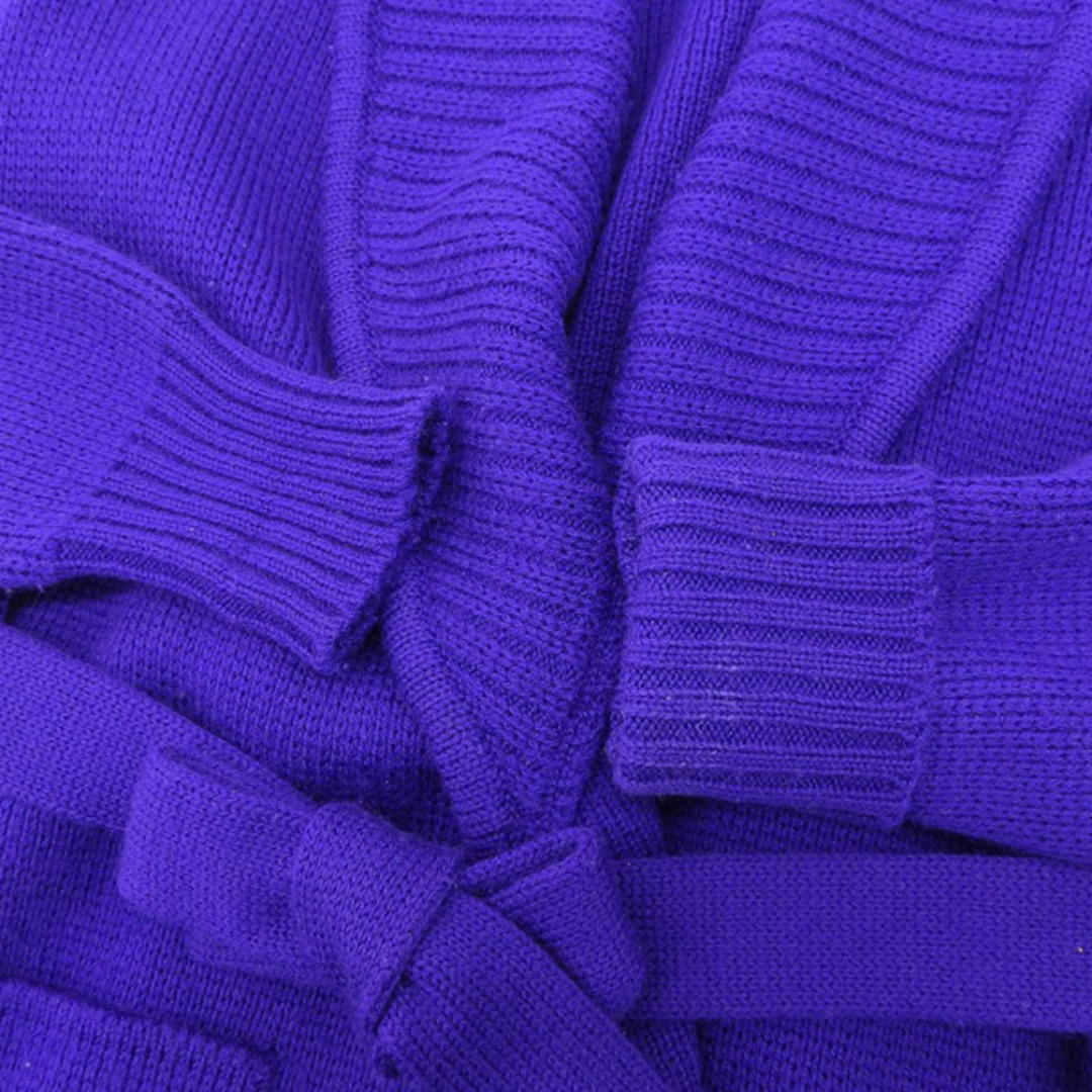 美品 イヴサンローラン リヴゴーシュ Yves Saint Laurent rive gauche カーディガン レディース 紫 size40 80年代 Y01053 3