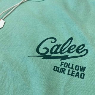 キャリー(CALEE)のキャリー　CALEE ブランド　ロゴTシャツ　XL エメラルドグリーン(Tシャツ/カットソー(半袖/袖なし))
