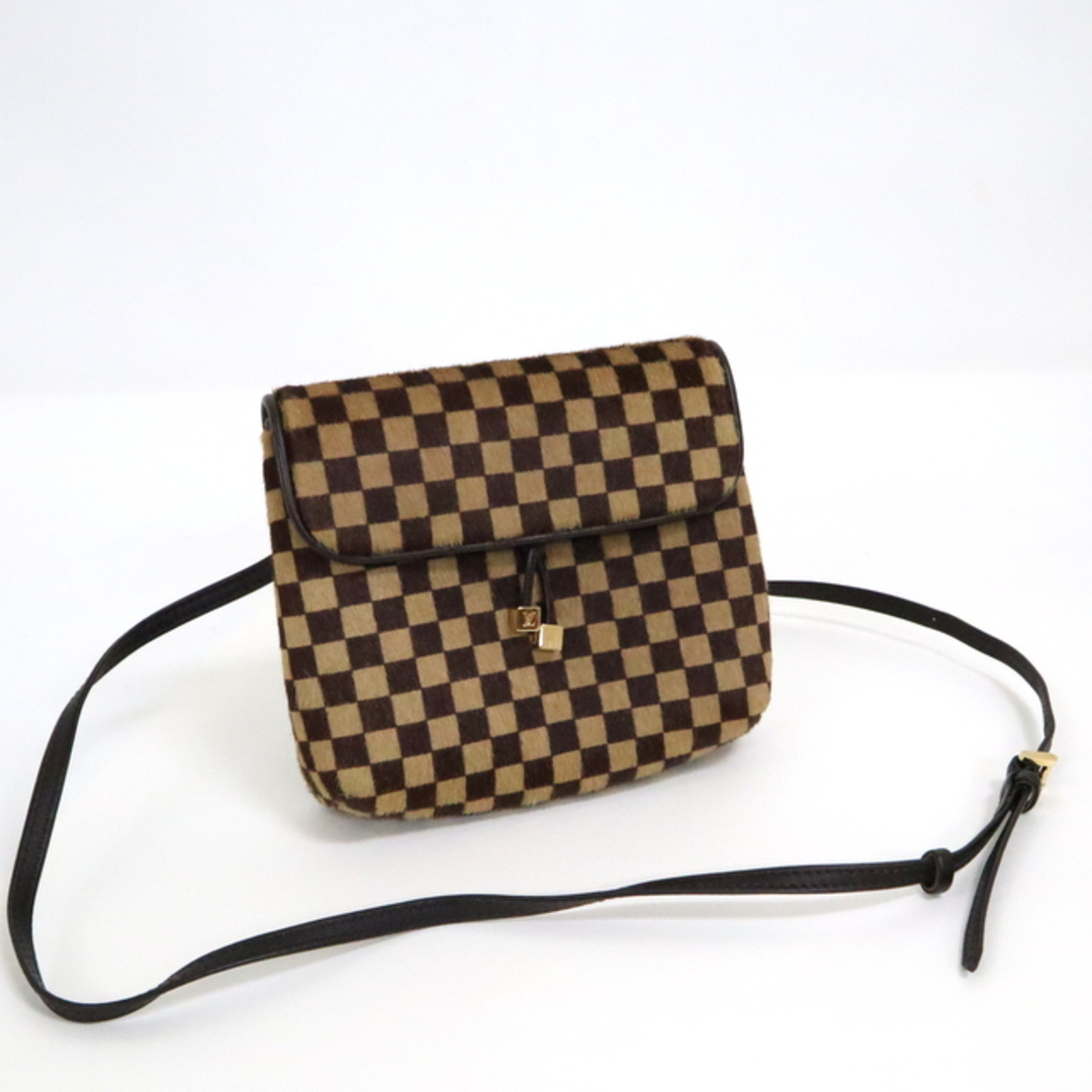 【LOUIS VUITTON】ルイヴィトン ガゼル ショルダーバッグ ダミエ ハラコ M92130 CE0091 md13478tm