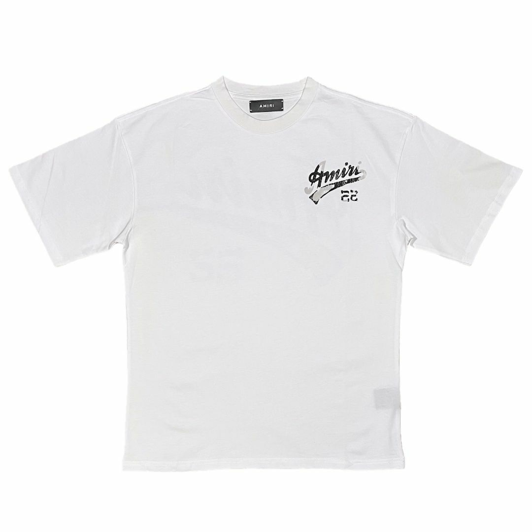 24cm肩幅AMIRI アミリ 22 JERSEY Tシャツ ホワイト XL