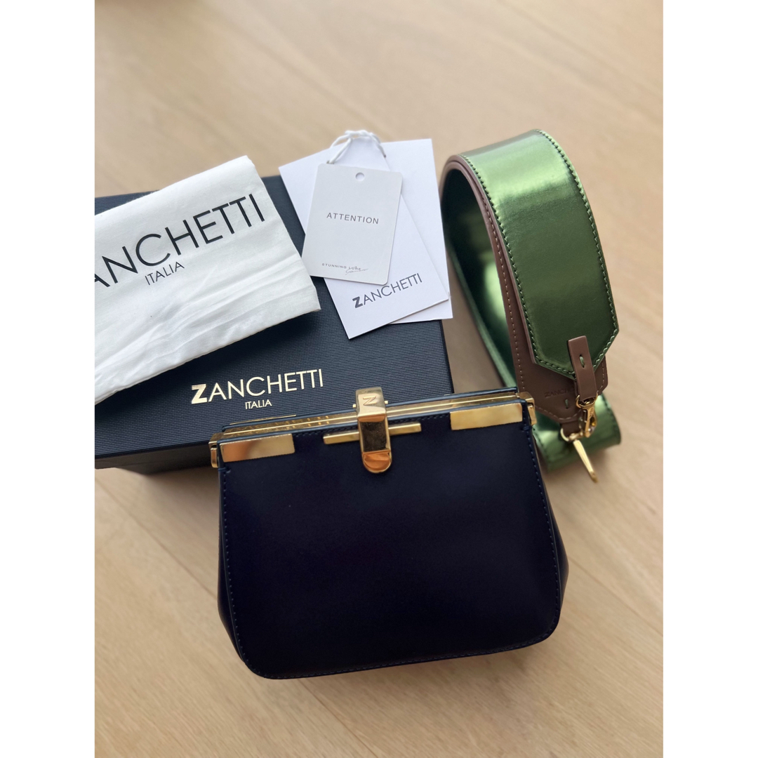 ZANCHETTI メタリック ショルダーバッグ