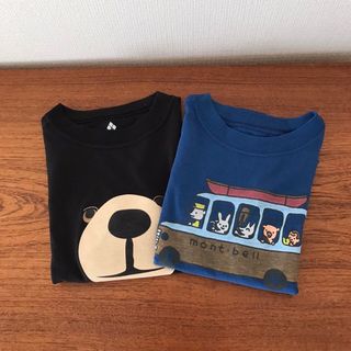 モンベル(mont bell)のmont-bellモンベル Tシャツ　サイズ100  2枚セット②バスクマ(Tシャツ/カットソー)