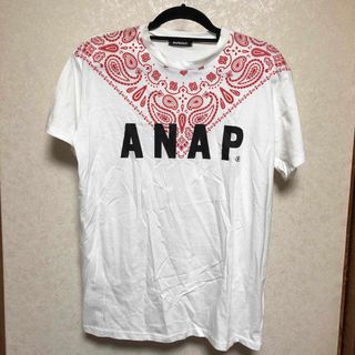 アナップ(ANAP)のF220 未使用　ANAP アナップ　Tシャツ　白　ロゴ　トップス　半袖　服(Tシャツ(半袖/袖なし))