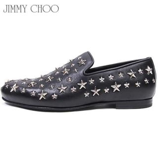 ジミーチュウ(JIMMY CHOO)のジミーチュウ JIMMY CHOO スタッズ ローファー 革靴 スリッポン(スリッポン/モカシン)