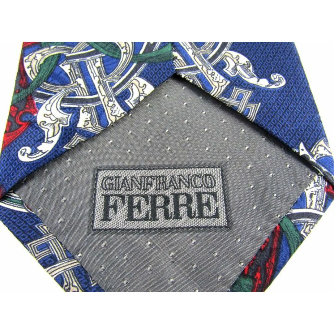 Gianfranco FERRE(ジャンフランコフェレ)のジャンフランコ・フェレ ブランドネクタイ 総柄 シルク イタリア生地 メンズ ネイビー GIANFRANCO FERRE メンズのファッション小物(ネクタイ)の商品写真