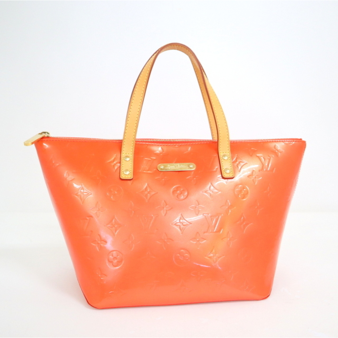 【LOUIS VUITTON】ルイヴィトン ベルヴェーPM ハンドバッグ ヴェルニ オレンジサンセット M93670 VI0059/md12960tg