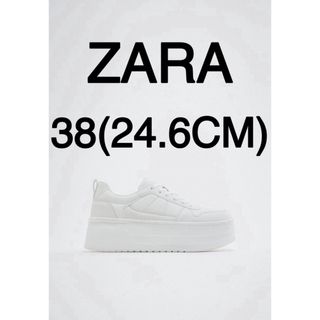 ザラ(ZARA)の【完売商品】ZARA プラットフォーム　スニーカー　白　ホワイト　【激レア】(スニーカー)