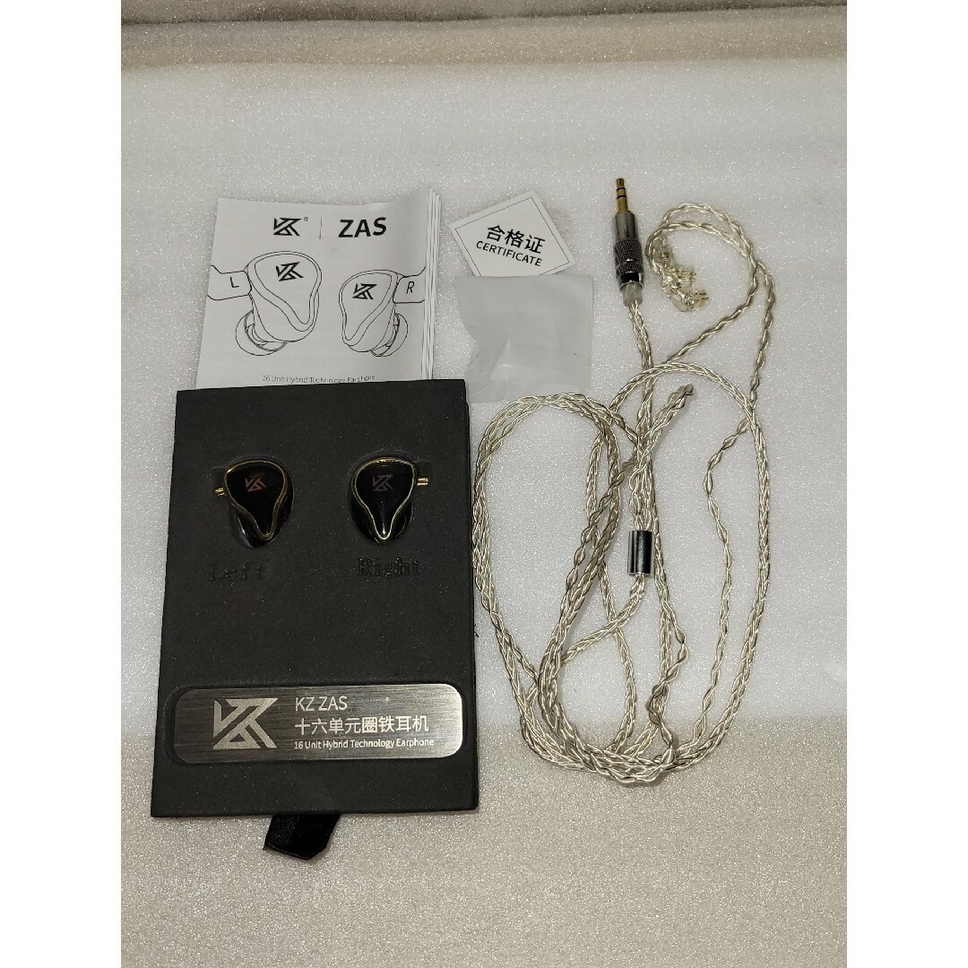専用 KZ ZAS デュアルドライバ ハイエンドイヤホン ハイレゾ対応