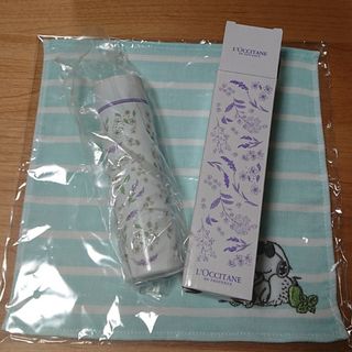 ロクシタン(L'OCCITANE)のロクシタン  ボタニカル柄ステンレスボトル&スヌーピーサマーハンカチ(タンブラー)