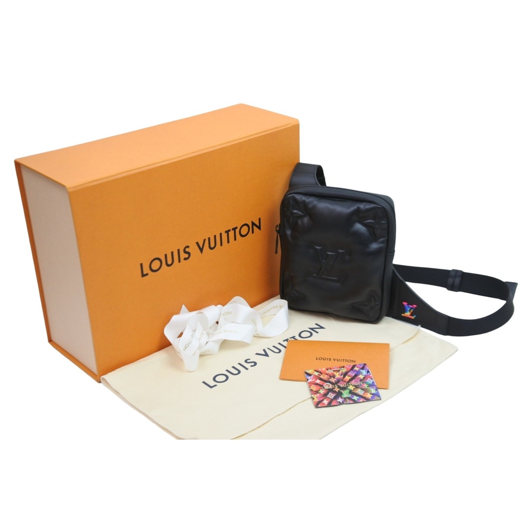 新品未使用 LOUIS VUITTON ルイヴィトン アシンメトリカル・スリングバッグ ヴァージル期 2054 ブラック M68773  52147