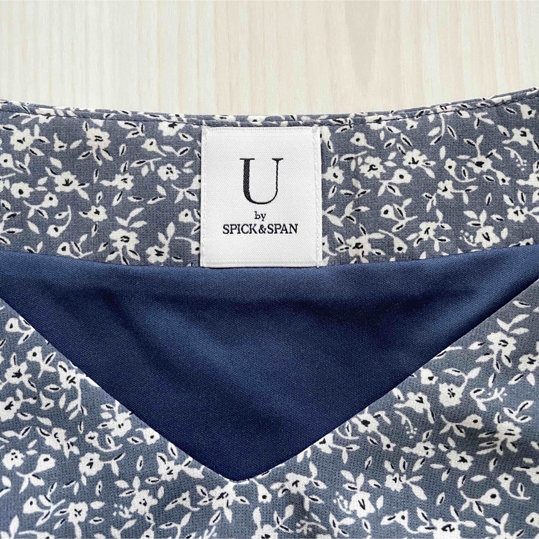 U by SPICK&SPAN(ユーバイスピックアンドスパン)のU by SPICK&SPAN  フラワーマキシワンピース　サイズ38 美品 レディースのワンピース(ロングワンピース/マキシワンピース)の商品写真