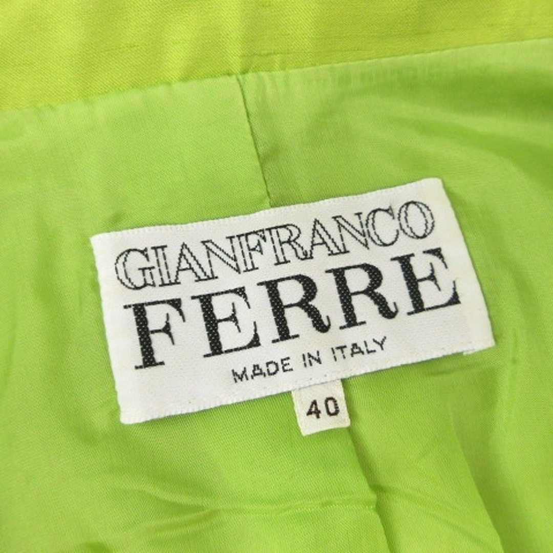 Gianfranco FERRE(ジャンフランコフェレ)のジャンフランコフェレ ヴィンテージ ジャケット ライムグリーン 40 ■GKP レディースのジャケット/アウター(その他)の商品写真