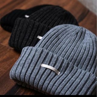 希少❗試着なし新品‼️】kinema room knit cap チャコール