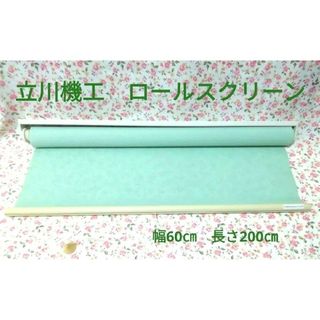 タチカワキコウ(立川機工)の立川機工　ロールスクリーン　ロールカーテン　幅60㎝　長さ200㎝　グリーン(ロールスクリーン)