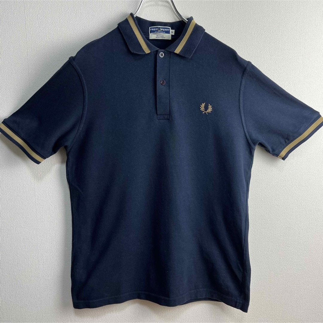 FRED PERRY - 大人気 ヴィンテージ フレッドペリー 英国製 ネイビー