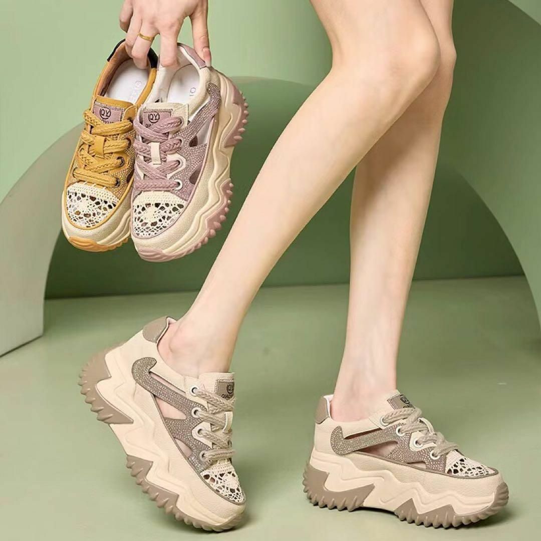 公式販売中 春夏コーデ サンダル レディース スニーカー 靴 厚底 かわいい 韓国
