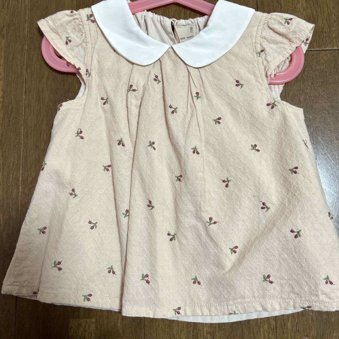 petit main(プティマイン)のプティマイン　半袖ブラウス キッズ/ベビー/マタニティのキッズ服女の子用(90cm~)(ブラウス)の商品写真