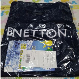 ユナイテッドカラーズオブベネトン(UNITED COLORS OF BENETTON.)の最終値下げ☆新品未使用☆ベネトン☆Tシャツ☆ラッシュガード☆Ｌサイズ☆紺色☆(Tシャツ(半袖/袖なし))